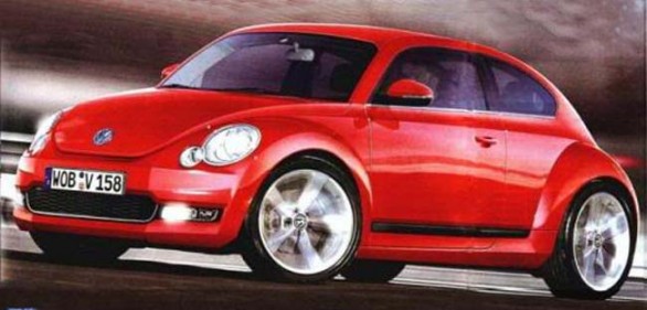 VW New Beetle 2012 Render