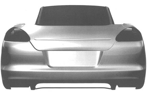 Porsche Panamera cabrio patent tekeningen