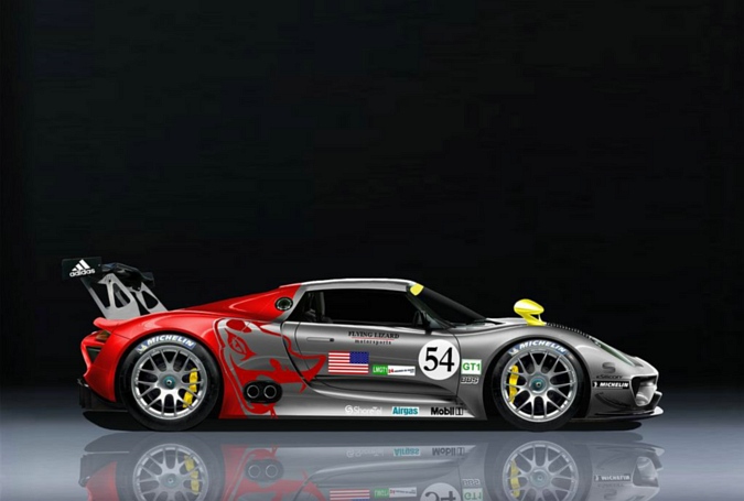 Porsche 918 RSR render