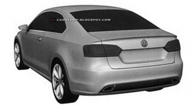 Patentbeelden voor VW Jetta coupé