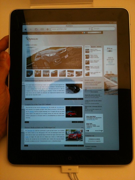iPad Autofans pagina