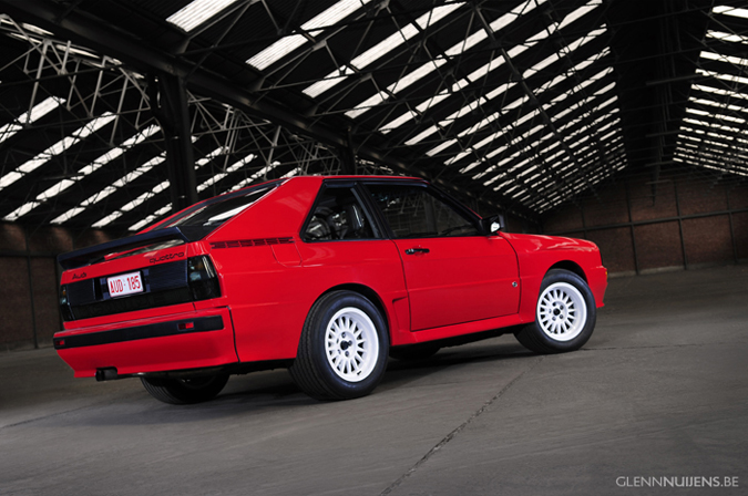 Fotoshoot Audi Quattro 1985