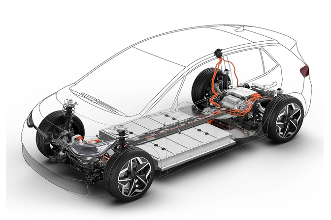 Elektrische auto batterij prijs productie