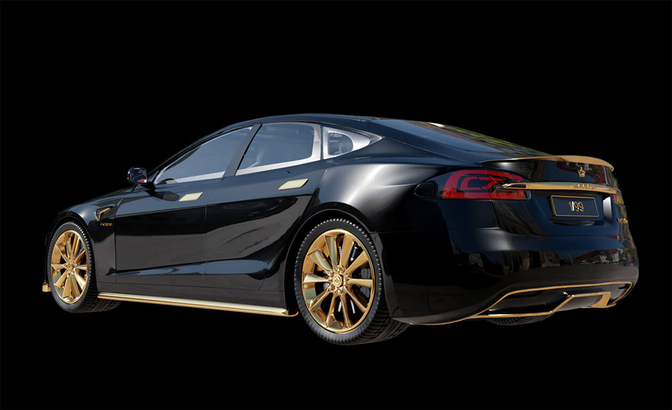 Tesla Model s Plaid Caviar  Model Excellence 24K