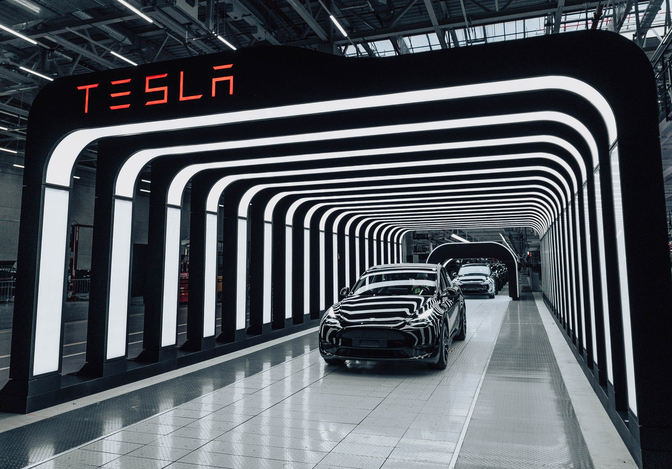 Tesla inschrijvigen Belgie mei