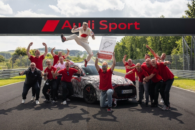 Audi RS 3 Nürburgring record teaser 2024