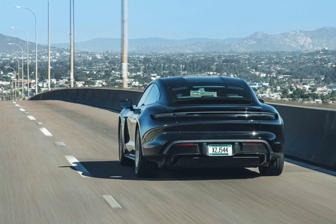 Porsche Taycan facelift teaser 2024