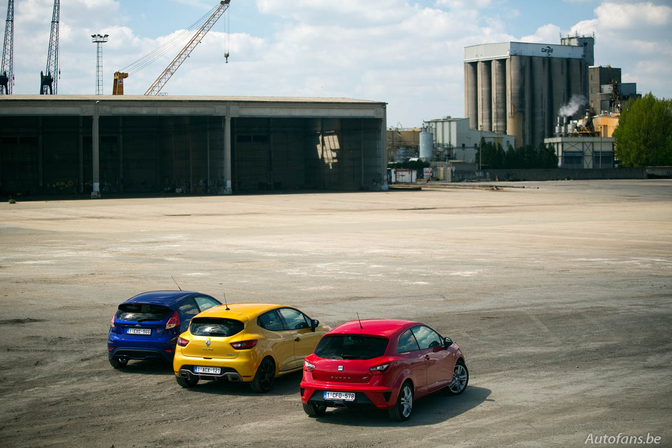 Rijtest: Ford Fiesta ST, Renault Clio R.S. & Seat Ibiza Cupra