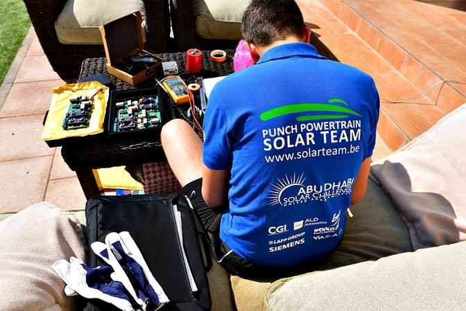 punch powertrain solar team abu dhabi solar challenge