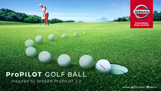 Nissan propilot video golfbal