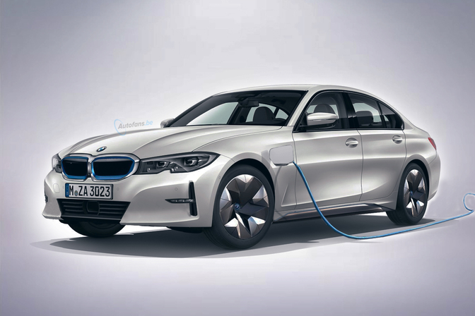 BMW 3 Reeks EV Electric elektrisch render