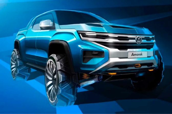 Volkswagen Amarok Ford Teaser 2022