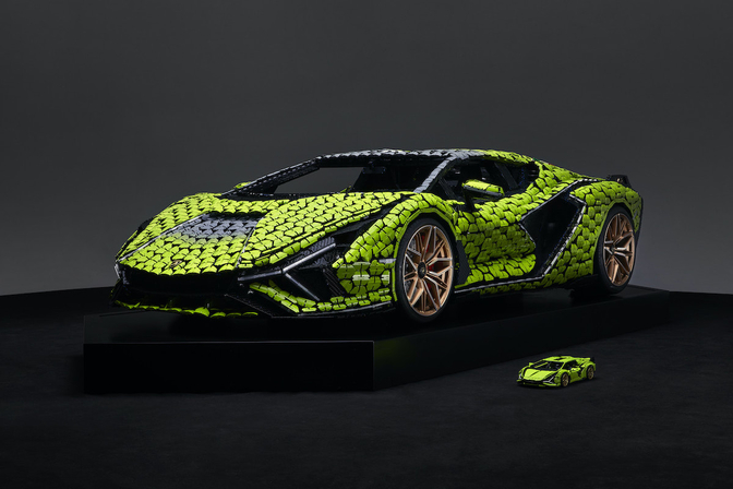 Lego Lamborghini Sian ware grootte 2021