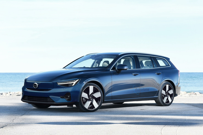 Volvo V60 Recharge render