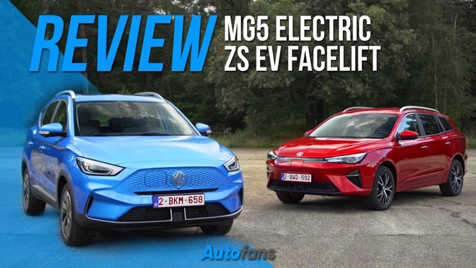 MG5 Electric VS MG ZS EV Electric info review rijtest