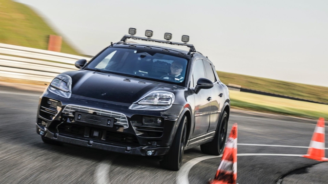 Porsche Macan EV teaser 2022