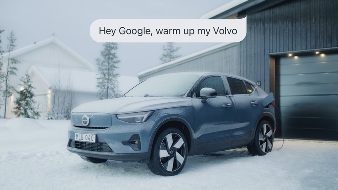 Volvo C40 Recharge Google Assistant 2022