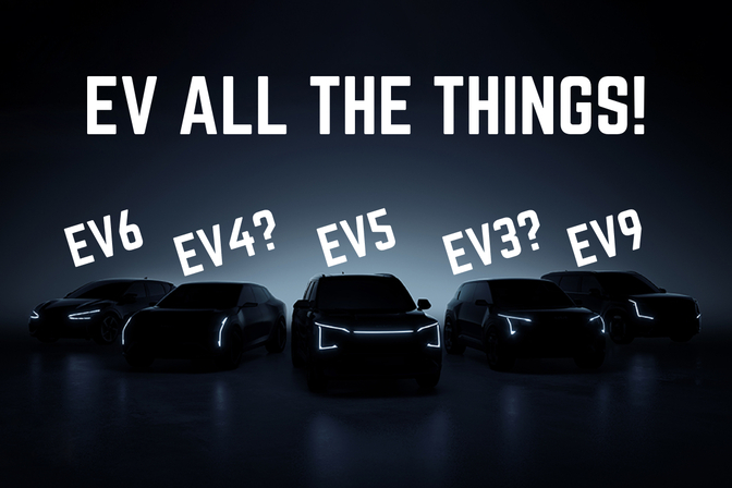 Kia EV Line up banner 2023 teaser