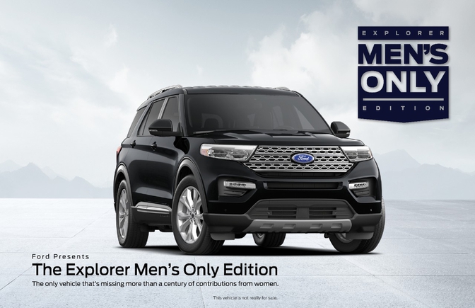 Ford Explorer Men's only edition
