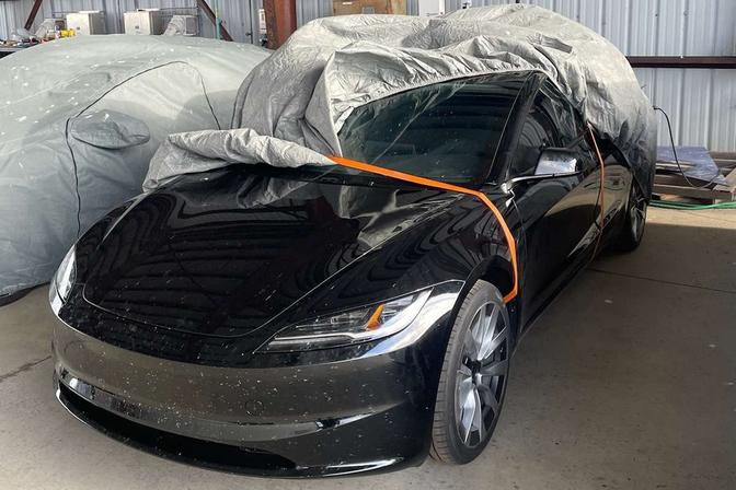 Tesla Model 3 facelift leaked 2023