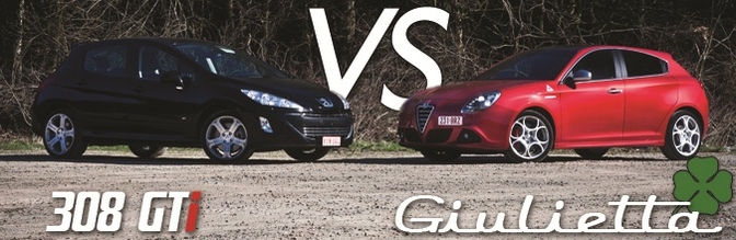 Alfa Romeo Guilietta QV vs Peugeot 308 GTI (rijtest)