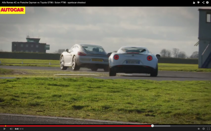 Video: Alfa 4C, Porsche Cayman of Toyota GT-86?