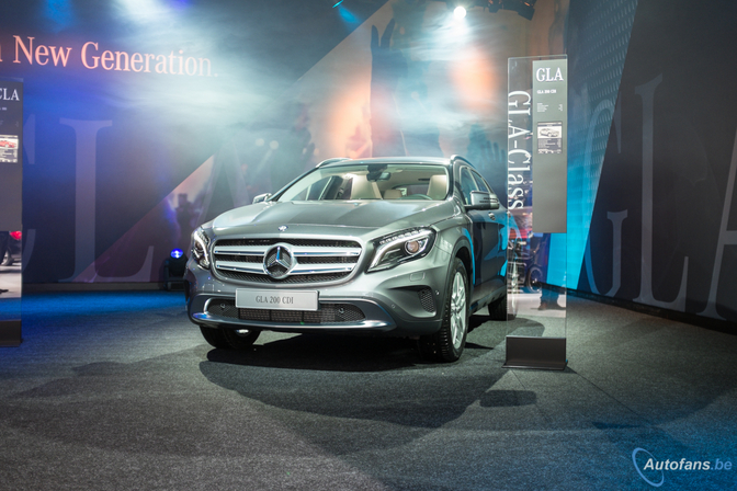 mercedes gla autosalon brussel 2014