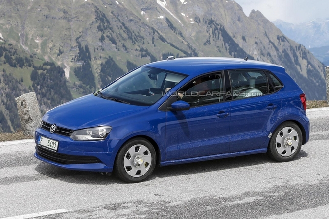 Volkswagen Polo facelift spyshot