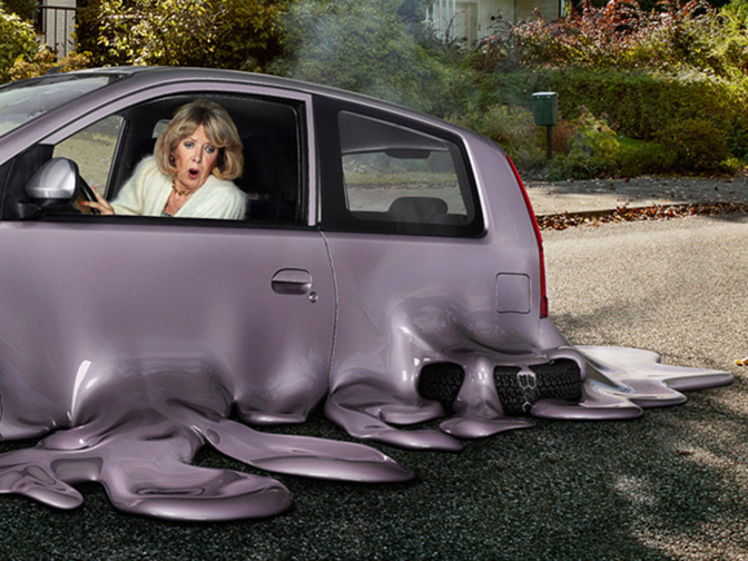 melting-car