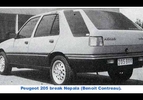 Peugeot 205 break (vergeten auto)