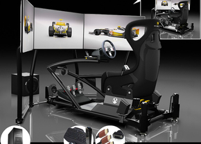 Vesaro-Quad-Motion-Triple-Display-Racing-Simulator