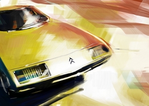  Citroen Camargue by Bertone 2d automotive sport car citroen picture image digital art