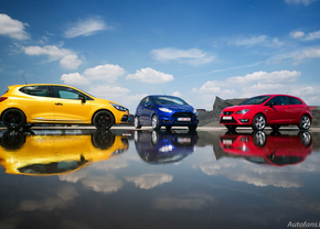 Ford Fiesta ST vs. Seat Ibiza Cupra vs. Renault Clio RS (rijtest)