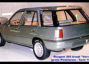 Peugeot 205 break (vergeten auto)