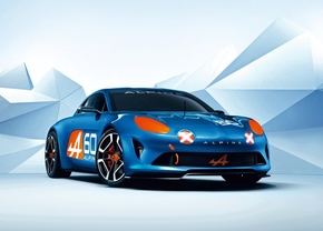 Renault Alpine Celebration concept blinkt op Le Mans