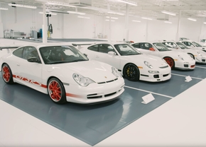 the white collection Porsche