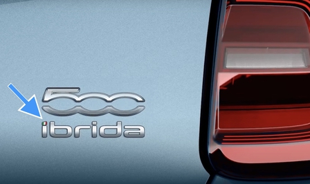 Fiat 500 Ibrida teaser 2024