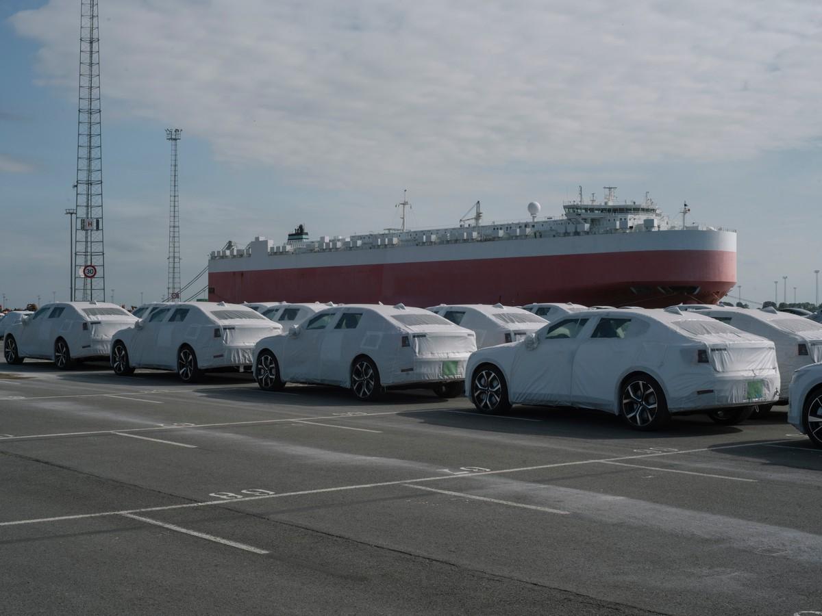 Polestar 2 te Zeebrugge