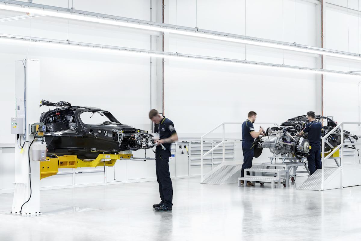 Aston Martin Valkyrie productielijn