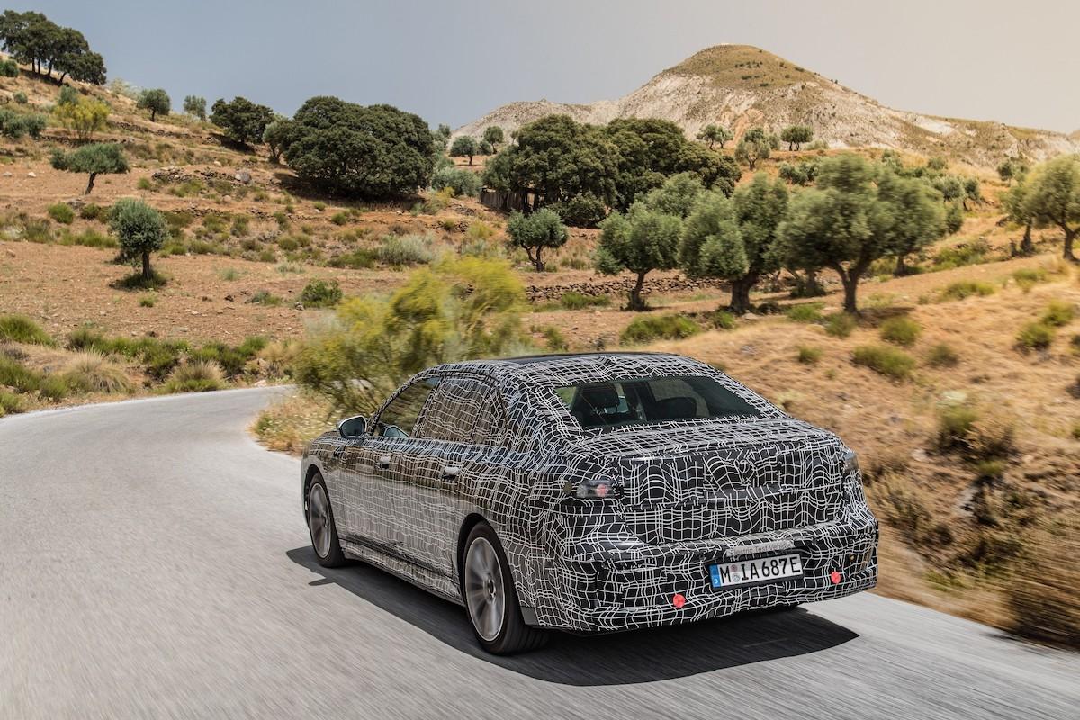 BMW i7 Teaser warmtetests achterkant
