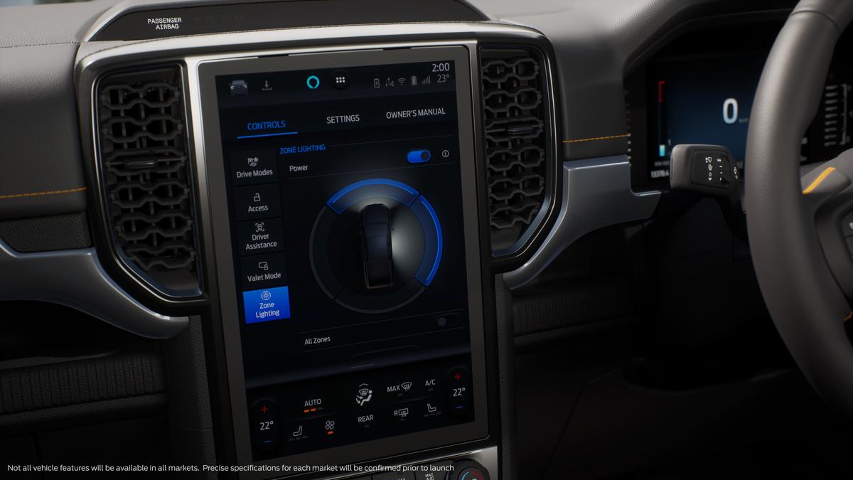 Ford Ranger 2022 infotainment