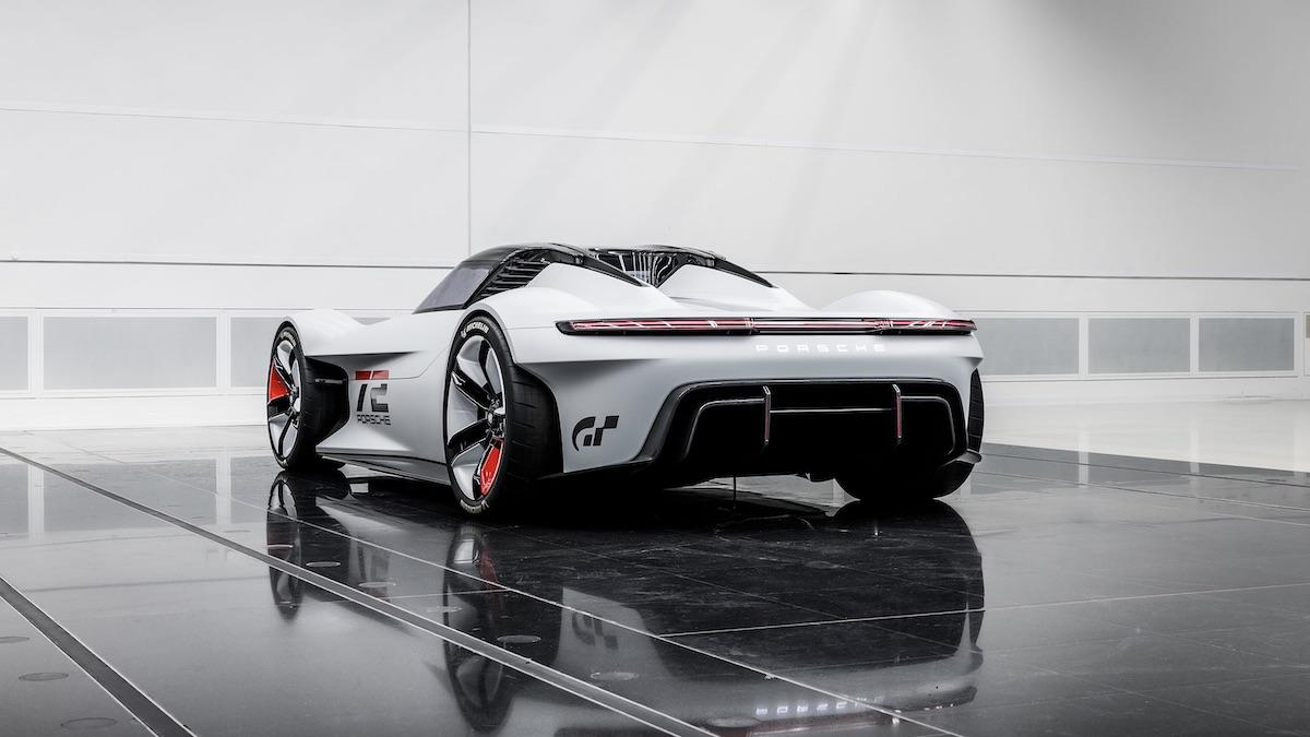 Porsche Vision Gran Turismo 2021 achterkant 