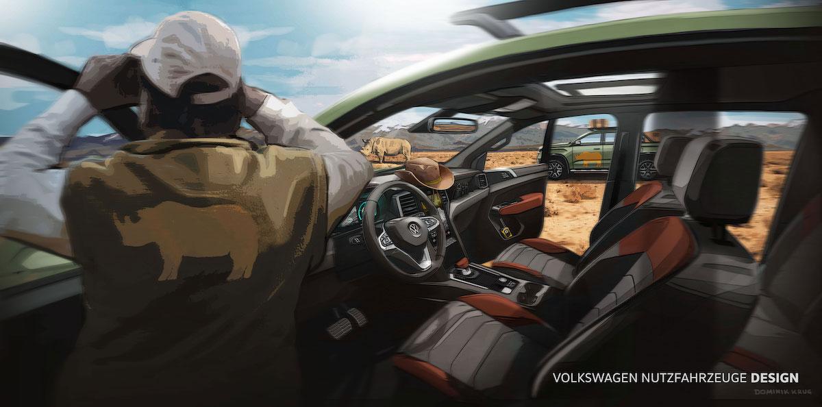 Volkswagen Amarok 2022 Teaser interieur