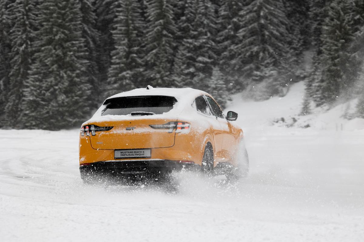 Ford Mustang Mach-E on ice 2023