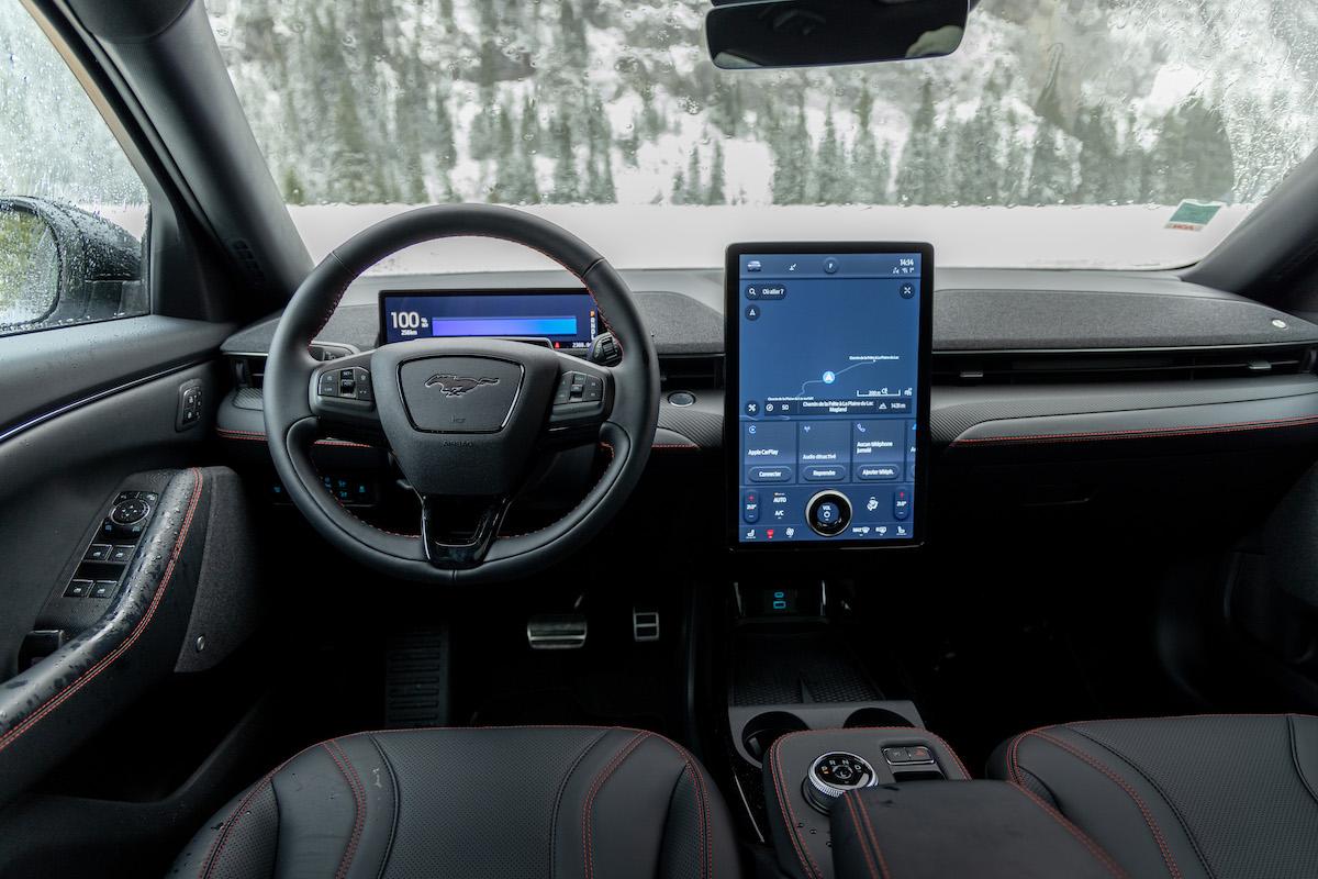 Ford Mustang Mach-E on ice 2023