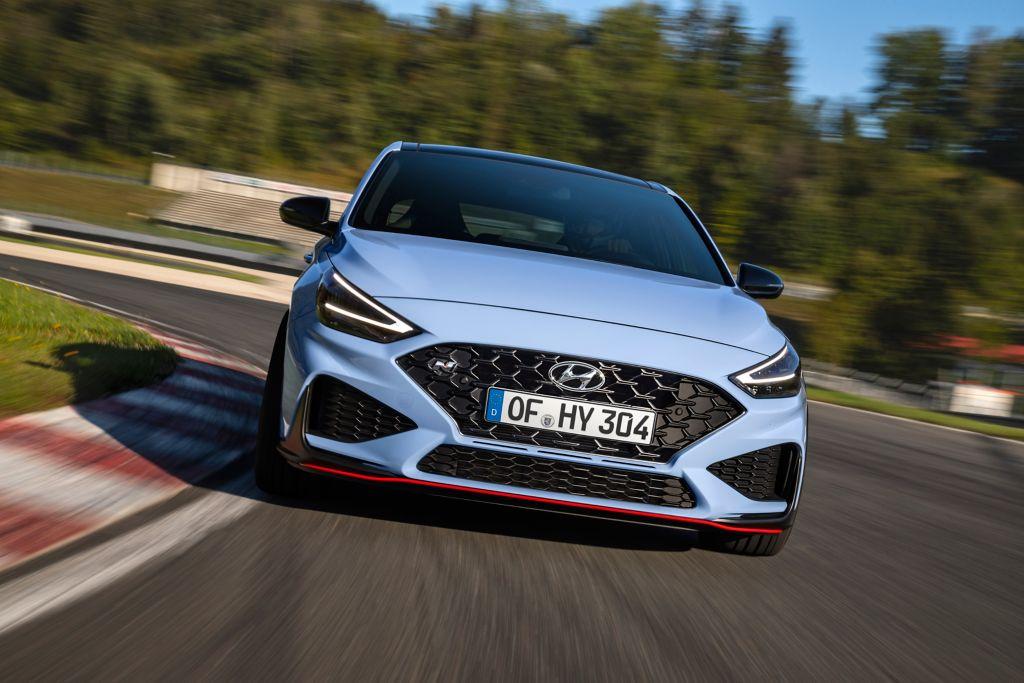 Blauwe Hyundai Ioniq 5 N