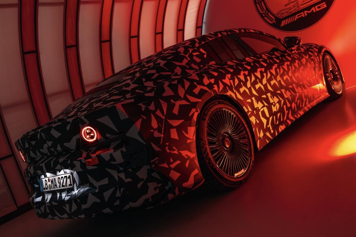 Mercedes-AMG GT EV teaser 2025