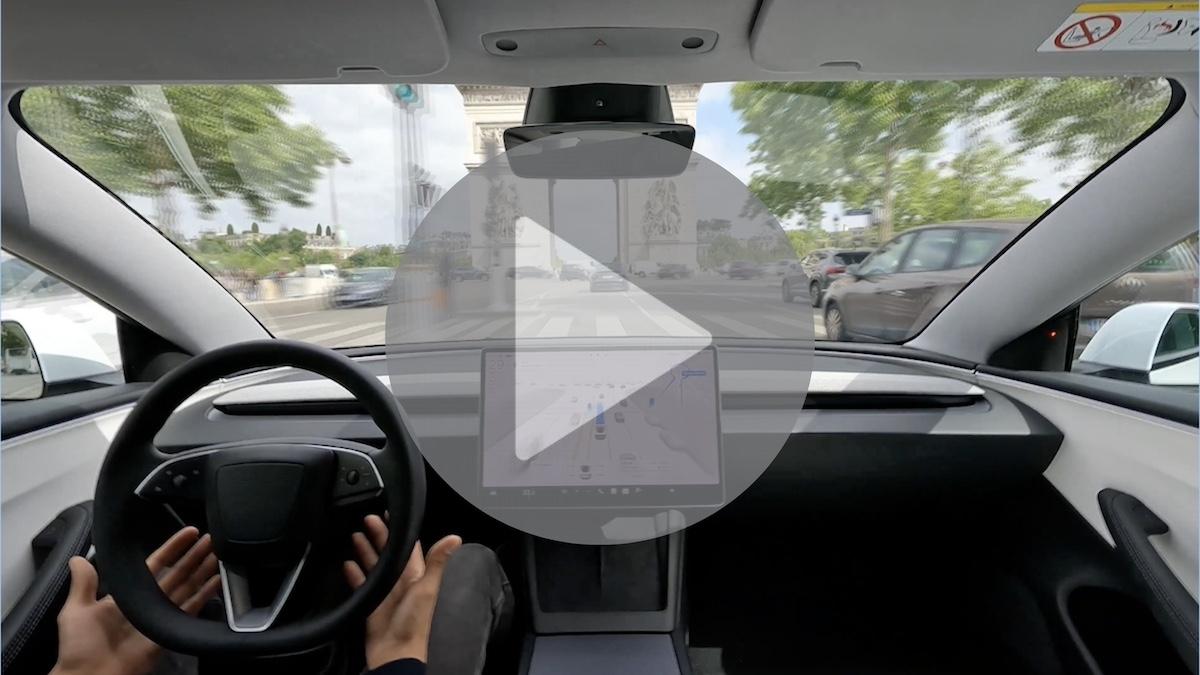 Tesla FSD Parijs 2025 