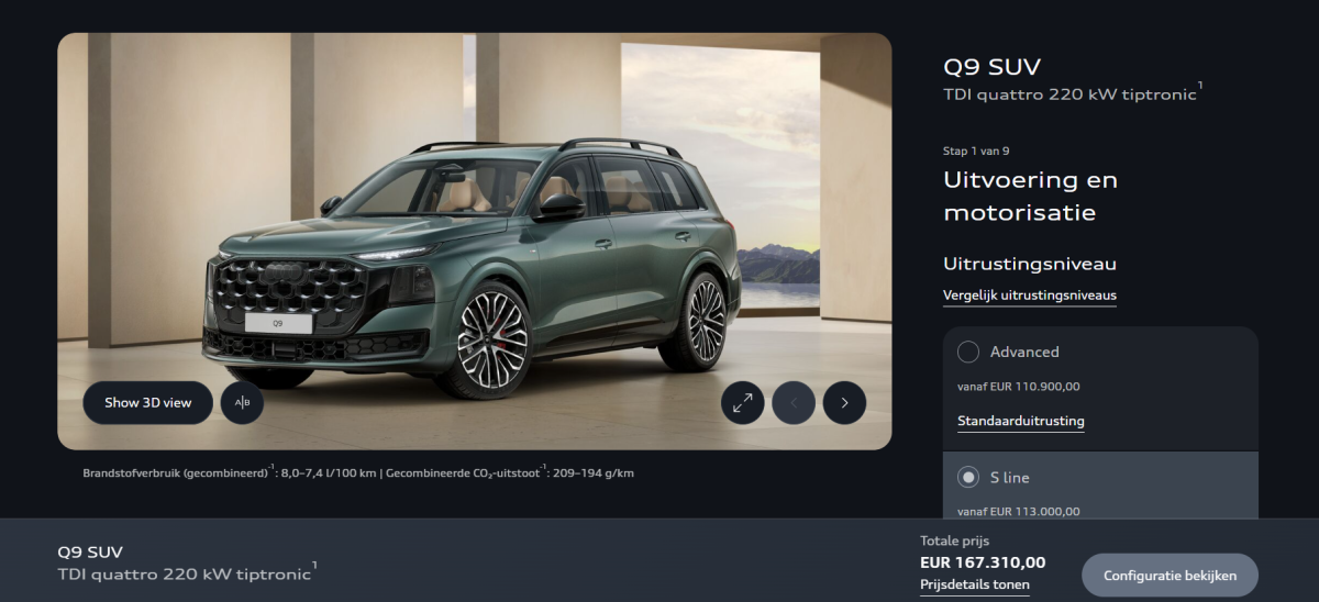 Q9 configurator