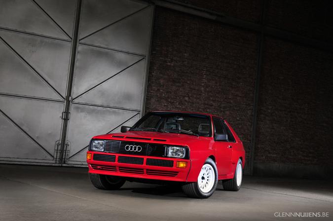 Fotoshoot Audi Quattro 1985